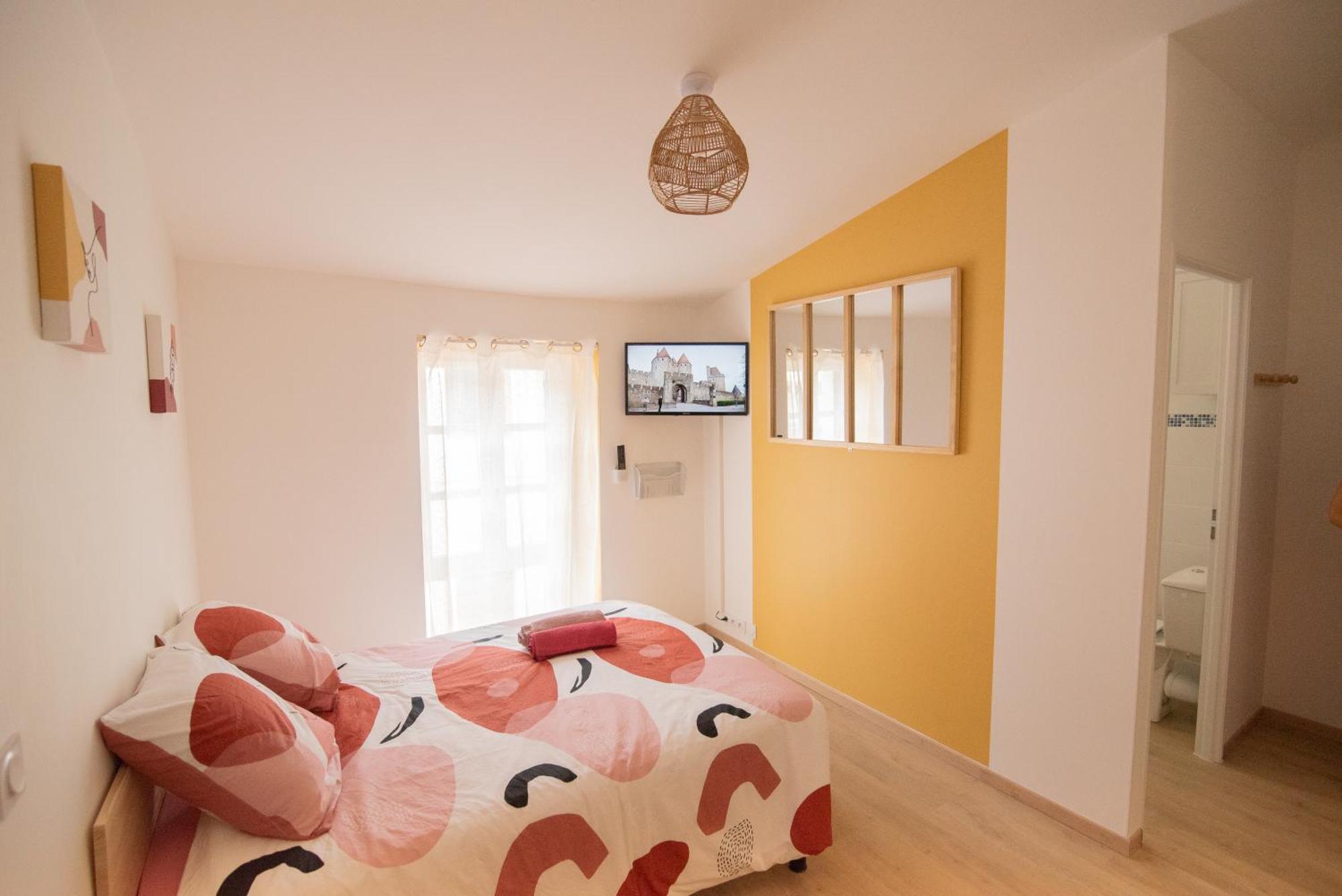 Confort ! Centre-ville, Climatisation, Parking, Wifi, Calme, Tv Apartamento Carcasona